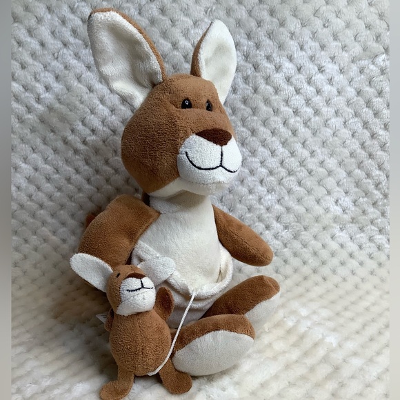 Kinder Surprise Plush Mommy Kangaroo and Baby Stuffed Animal Toy - Picture 7 of 12